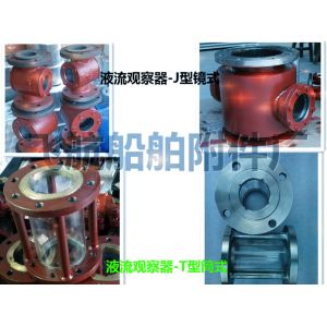 Marine fluid flow observer, liquid flow observation mirror