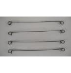 5" Soft Black Annealed Double Loop Wire Ties