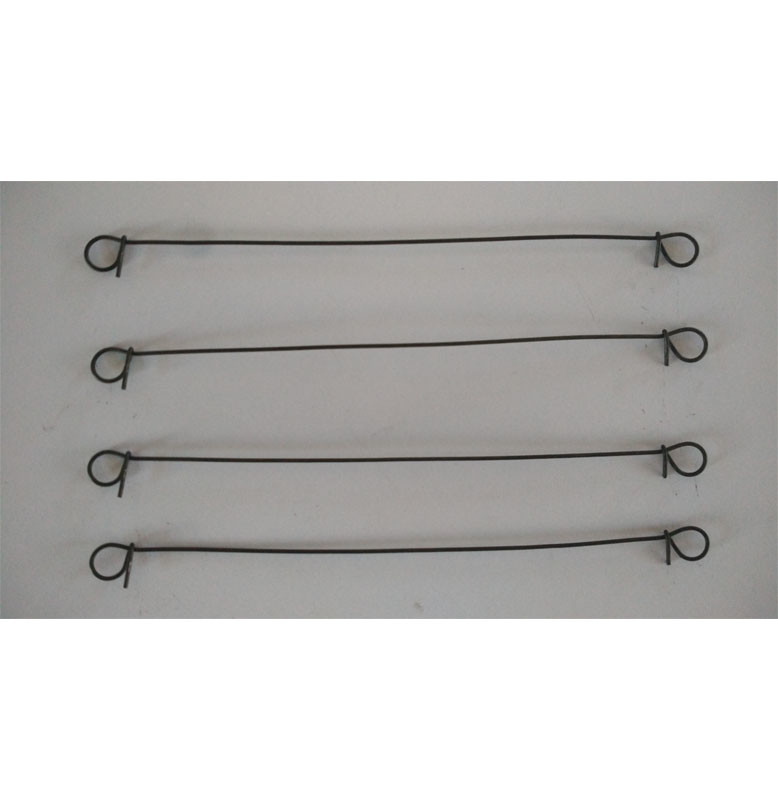 5" Soft Black Annealed Double Loop Wire Ties