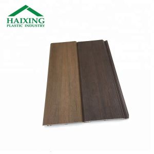 Easy Installation Grey WPC Wall Panel for PVC/WPC Waterproof Facade Covering