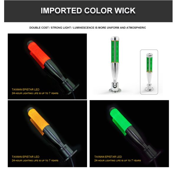 DC 24V LED Signal Tower Light CNC Machine Warning Light Aluminum Led Stable