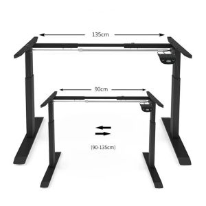 Ergonomic Electric Gaming Desk with Panel Wood Style and Extendable Height