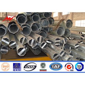 Multi Sided Galvanized Steel 25 Foot Utility Pole For Electrical Project