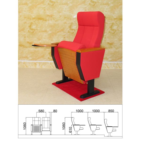 Buy Hypoallergenic Washable Cinema Hall Chairs Folding Moistureproof High Density at wholesale prices