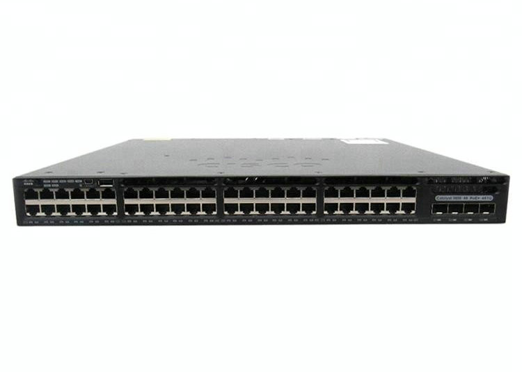 WS - C3650-48PS - L Rackmount Gigabit Switch , 48 Port Fiber PoE Switch Managed