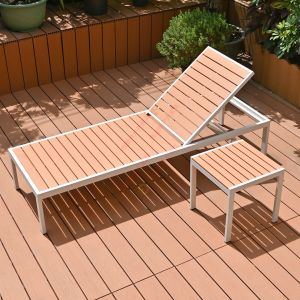 Outdoor Waterproof Sun-Resistant Recliner Chair – Portable Lounge Chair for Patio, Poolside, Beach, Garden, or Villa Use