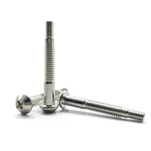 China Beveled Flat Pan Head Shoulder Screw Special Threaded Dacromet Finish on sale