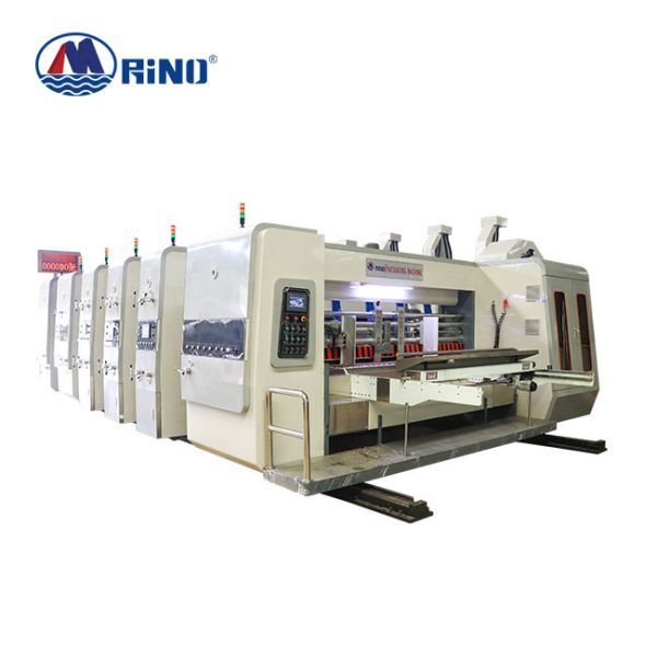 Buy Carton Box 3 Color Flexo Printing Machine With Slotting Die Cutter at wholesale prices