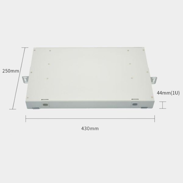 12 Core Rack Mount Fiber Optic ODF Box with SC Square Opening and Easy Installation