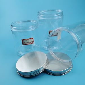 120ml 200ml 250ml 500ml Clear Plastic Pet Jar With Aluminum Lid Food Grade