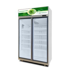 1050W Transparent Glass Door Fridge 1008L Professional Refrigeration Equipment