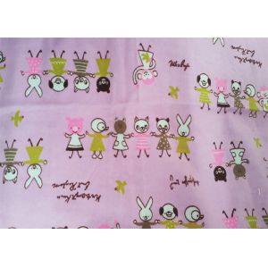 China 100 Grade Cotton Flannel Print Fabric For Kids Garment , Soft Cotton Flannel on sale