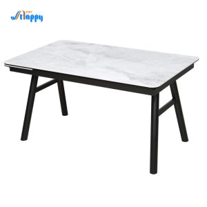 1700mm RTA Extendable Dining Table Fire Resistant For Home Use Dt-1027a