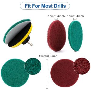 Durable 10cm Drill Cleaning Brush Kit 24pcs Multifunctional