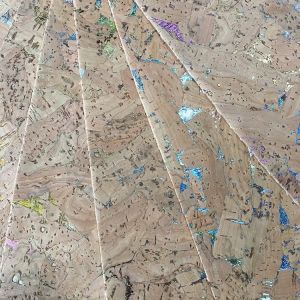 Shoe Accessories Thin Leather Fabric , Fashion Leather Fabric Environmental