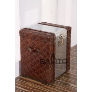 classical aluminium household leather suitcase furniture