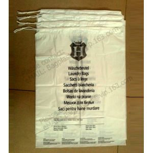 Quality Hotel Laundry Bags, 1.25 Mil Plastic with Tear Tie and Write-On Strips, 14&quot; x 24&quot;, Biodegradable - CASE of 1,000 bagease for sale