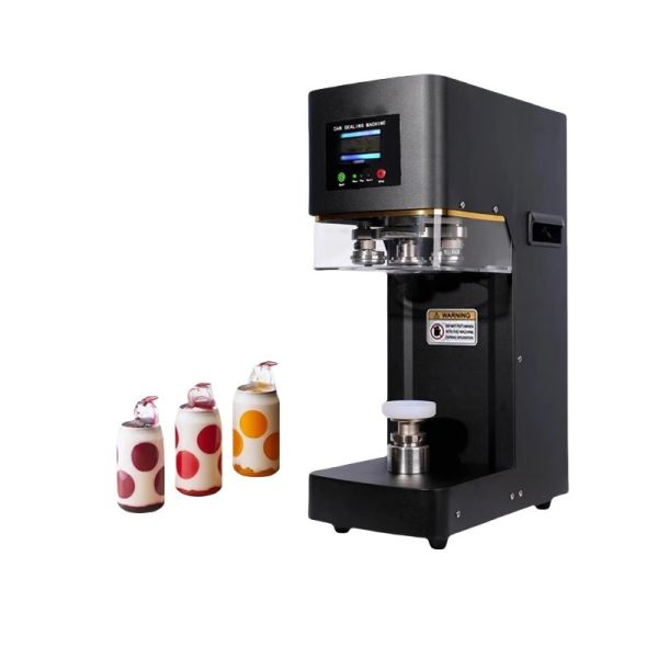 Buy Electric Driven Heat Sealing Plastic Can Seamer Machine For Soda Bubble Tea at wholesale prices
