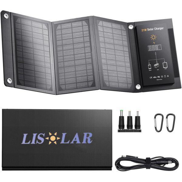 Buy Lightweight Solar Folding Bag 21W Solar Charger Foldable Solar Charging Solution at wholesale prices