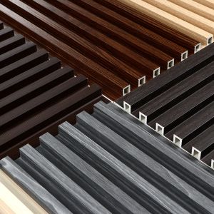 Grooved PVC Wood Plastic Composite Decking Boards 8mm