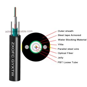 3km Duct Fiber Optic Cable Aerial Insulation Loose Tube Stranded Structure