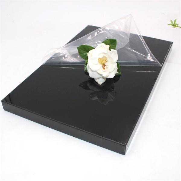 Buy gloss black color acrylic laminated mdf board in 4x10ft at wholesale prices