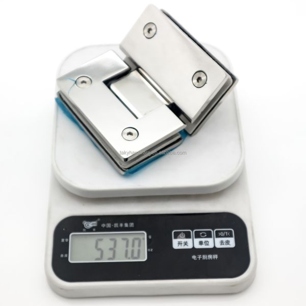 Modern Design Style 135 Degree Glass Hinge for Wall to Glass Shower Matt Black Finish