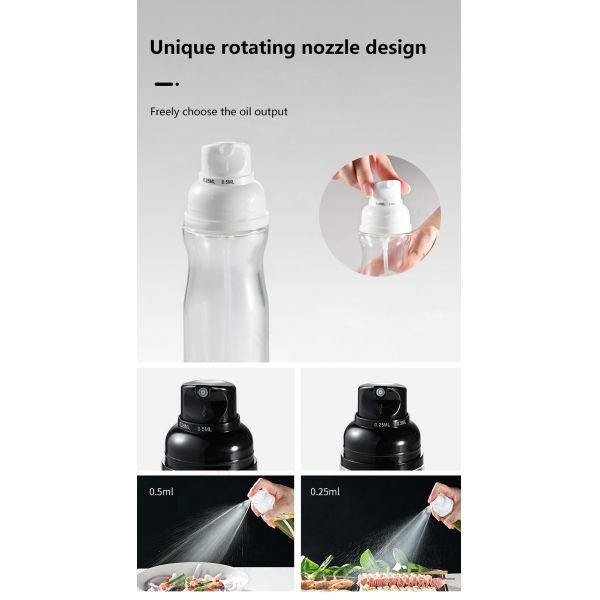 200ml Perfume Essential Oil Packaging Glass Bottle PP Pump Oil Sprayer Bottle For Cooking UKP17