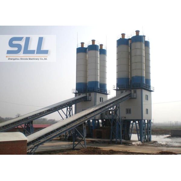 High Layout Flexibility Compact Concrete Batching Plant With Electric Pulse De