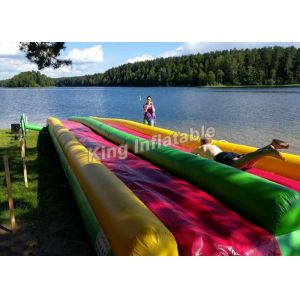 Colorful Eye-Catching Inflatable Water Slide For Children 15*3m / Inflatable
