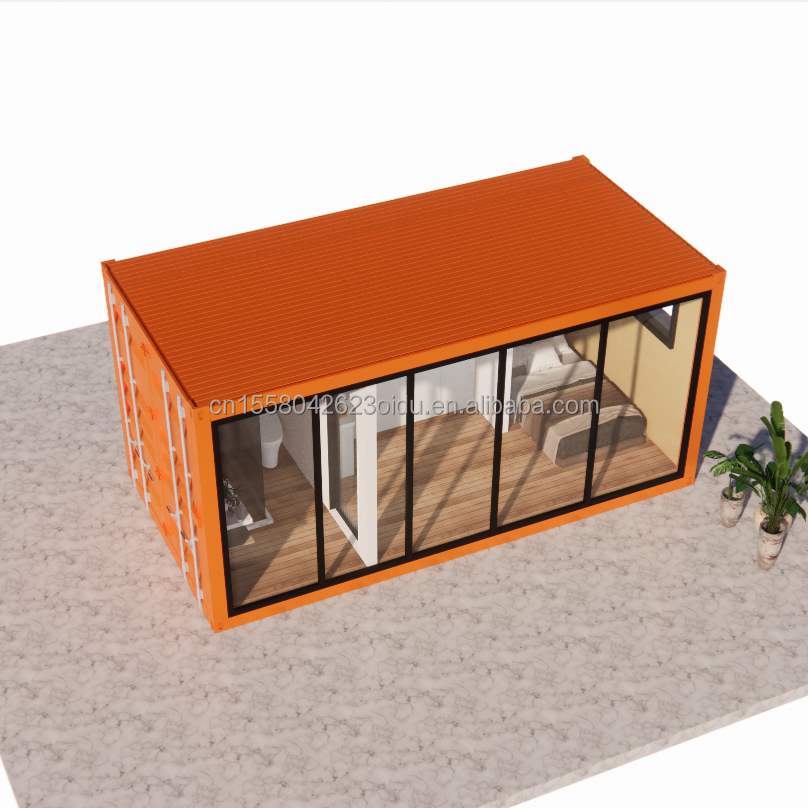 Prefab Living Container House Mobile Container Home With Bathroom Kitchen bedroom Customized Color Aluminum Alloy Windows