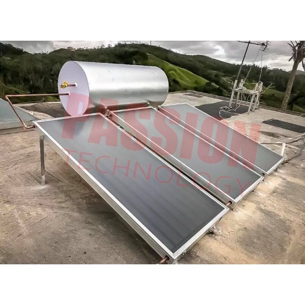 Buy Blue Titanium Collector Flat Plate Solar Water Heater , Solar Powered Pool Heater at wholesale prices