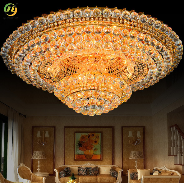 JYLIGHTLING Crystal chandelier, living room lamp, modern and simple, elegant