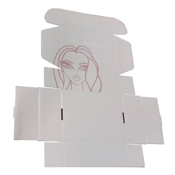 500pcs Pantone Cardboard Mailer Boxes , Deboss Pink Corrugated Shipping Boxes 2 Print