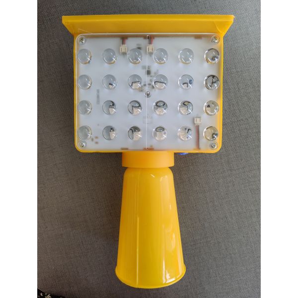 24LED 48pcs LED Yellow Red LED Blinkers Solar Traffic Lamp Barricade Light TRAFFIC Highway Safety
