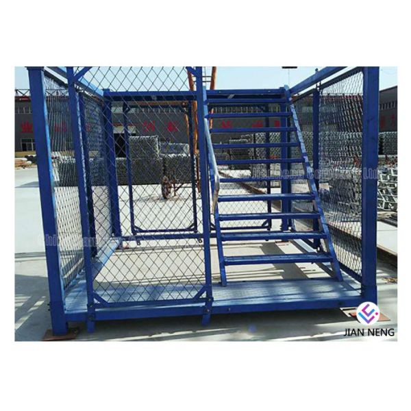 Buy Multi Functional Convenient Steel Ladder Cage Spray Painted For Maintenance at wholesale prices
