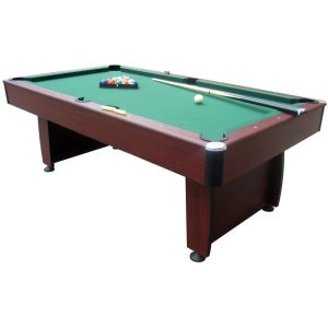 84 Inches 7 Feet Billiards Game Table MDF Solid Wood Pool Table With Wool Felt