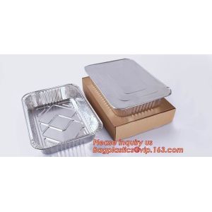 Rectangular shape excellent quality Aluminium Material food grade disposable