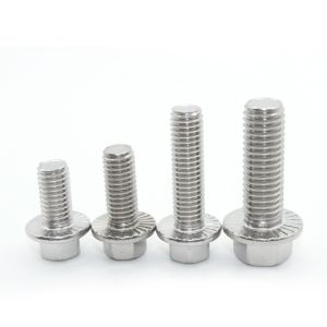 Stainless Steel Hex Flange Bolt M8 M10 M12 Manufactured by ISO9001 2015