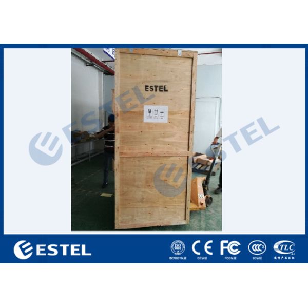 19" Rack IP55 Galvanized Steel Outdoor Telecom Cabinet