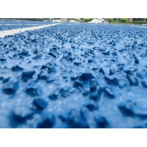 Blue Fireproof Sports Rubber Floor Playground Slip Resistant