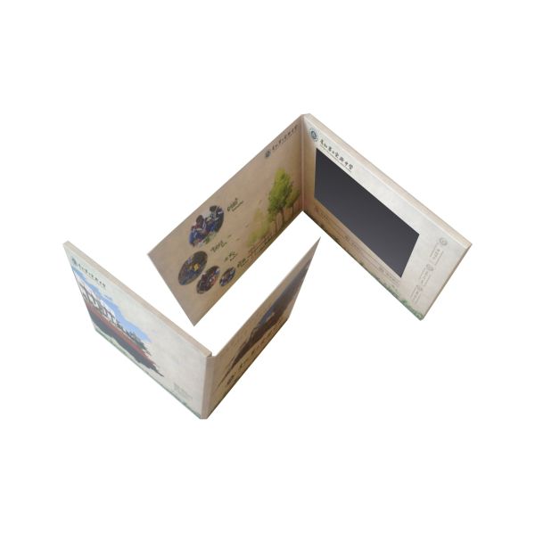7" LCD Video Greeting Card/LCD Video Brochure/LCD Video Book for advertisement,