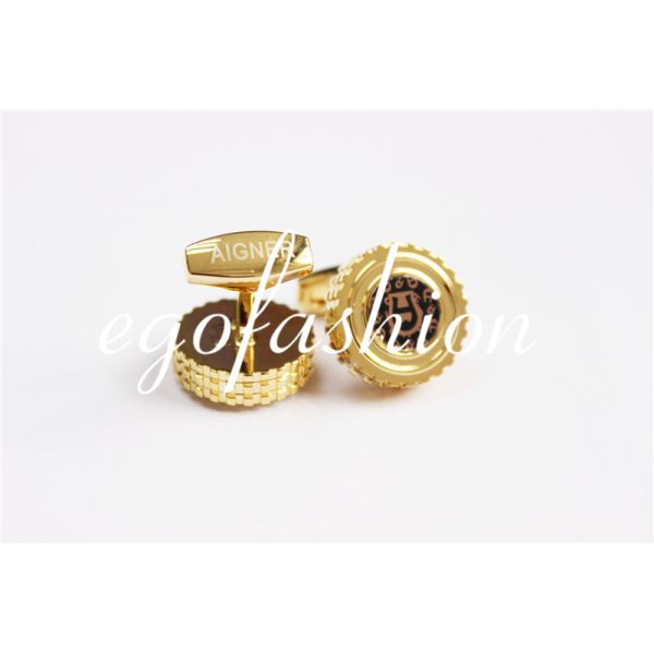 Rose Gold Black Silver Golden Cuff Links for Man Top Brand Aigner Copy Cufflinks for Man