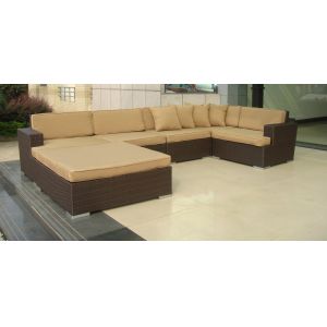 rattan sectional sofa set