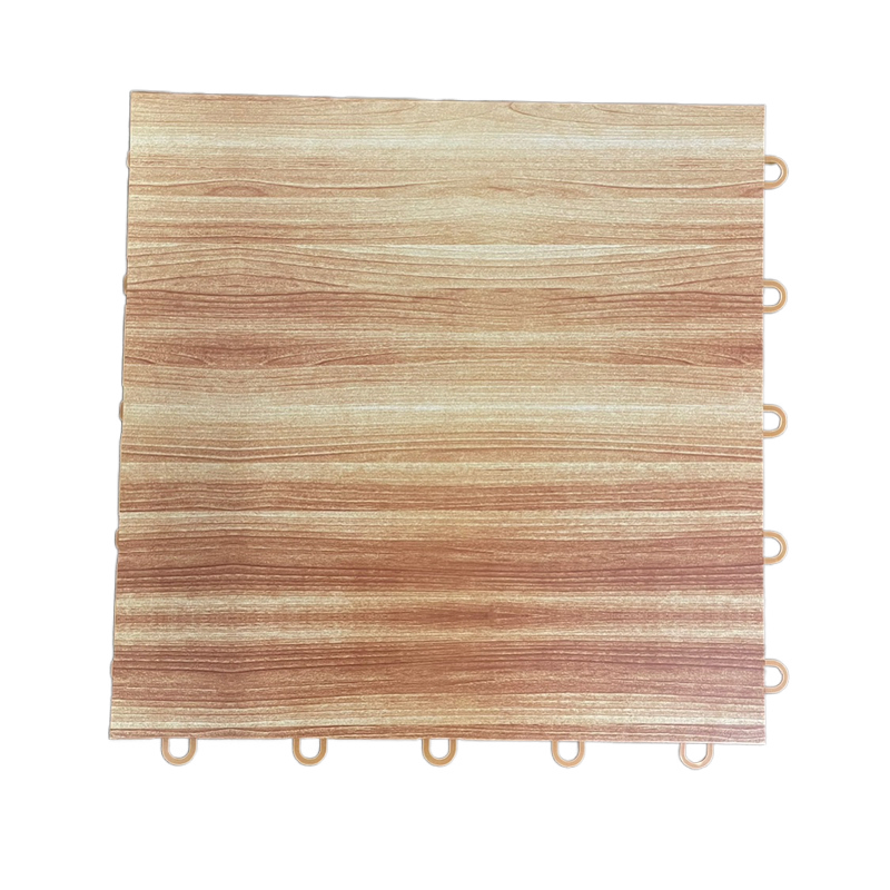 Imitation wood grain indoor pp tiles for indoor basketball court real wood look