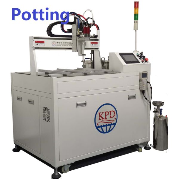 High Viscosity Epoxy Resin Glue Potting Machine for 2 Component Mixing and