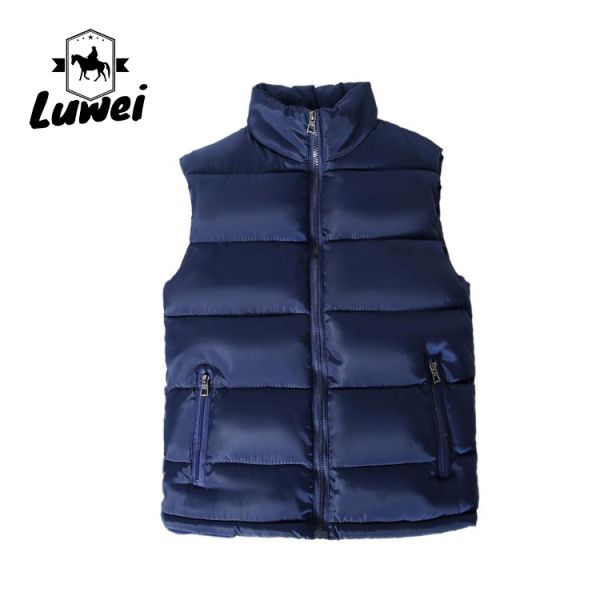 Casual Slimming Cotton Filled Top Sleeveless Travel Fashing Utility Weighted Quilted Plus Size Men's Vests & Waistcoats