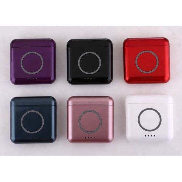 Two Phones Connecting True Wireless Stereo Earbuds Magnetic Inductive Charging