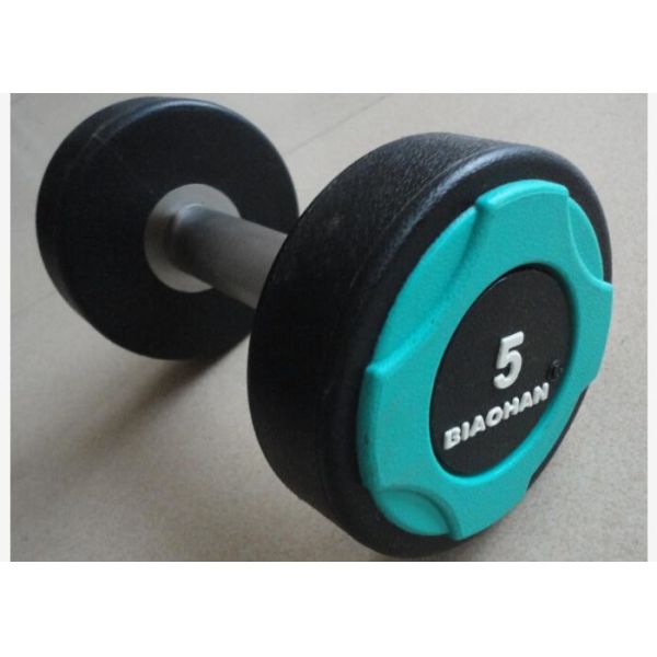 Buy 25kg Black PU Stainless Handle Gym Weights Dumbbells at wholesale prices