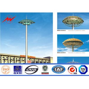 30m Q345 customized galvanized High Mast Pole with lifting systems